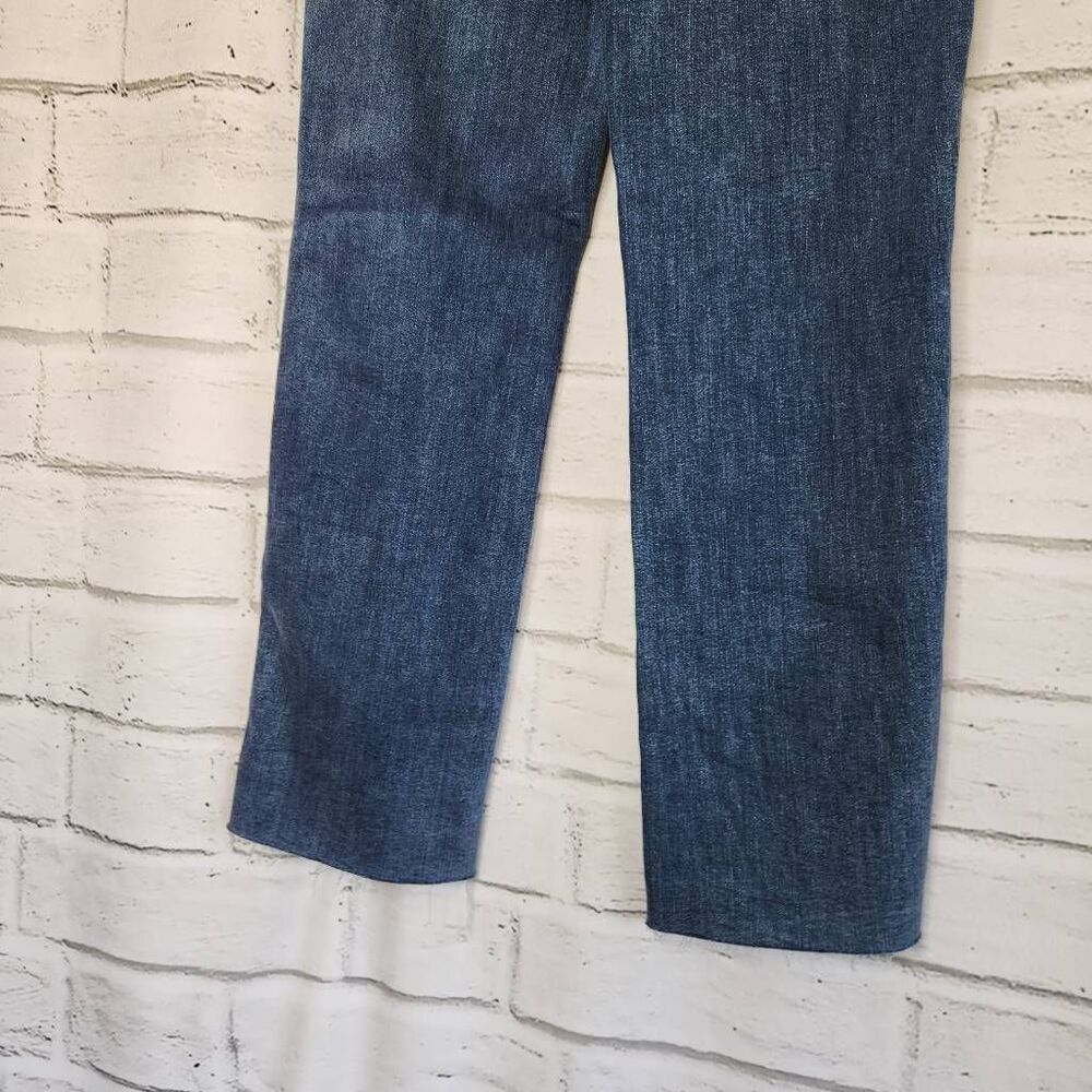 Judy Blue Womens Blue Denim Raw Hem Straight Fit Jeans Medium Wash Size 15/32 - Picture 11 of 13